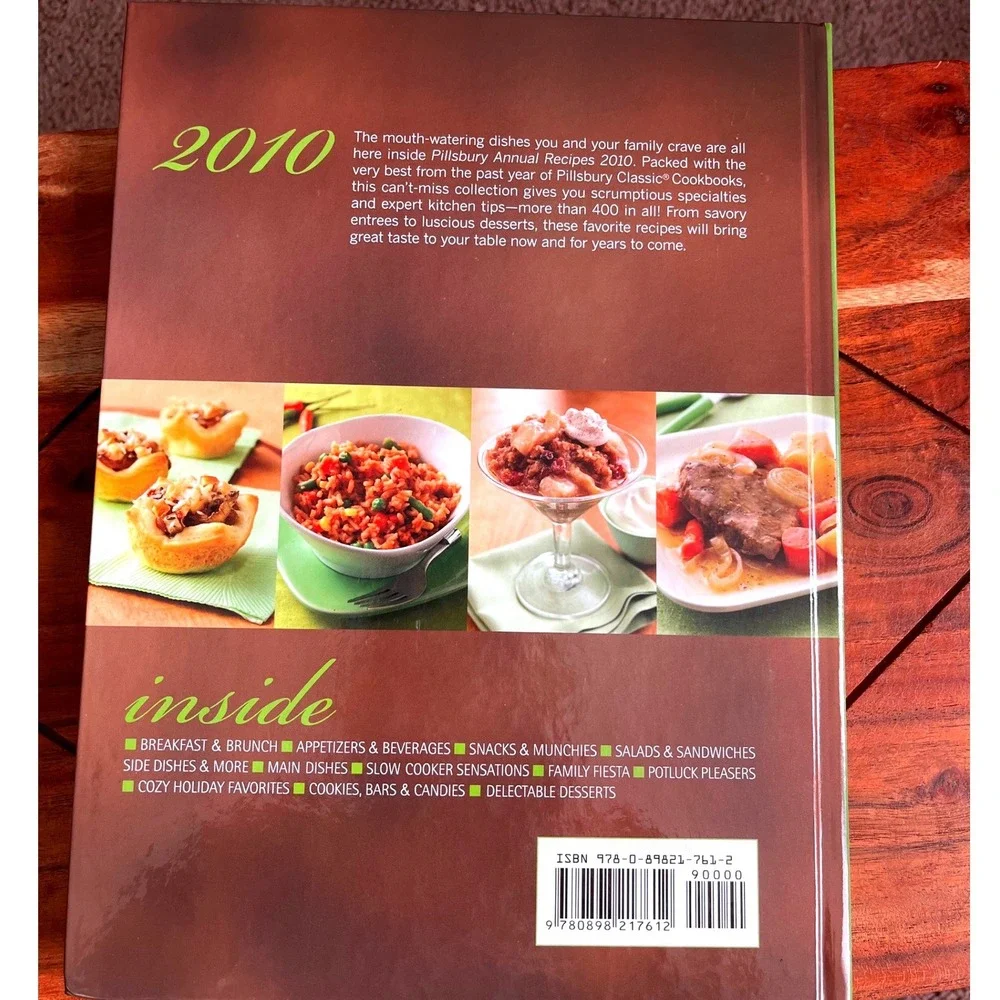 Pillsbury Annual Recipes 2010 Hardcover Cookbook Bake-Off Winners 400+ Recipes